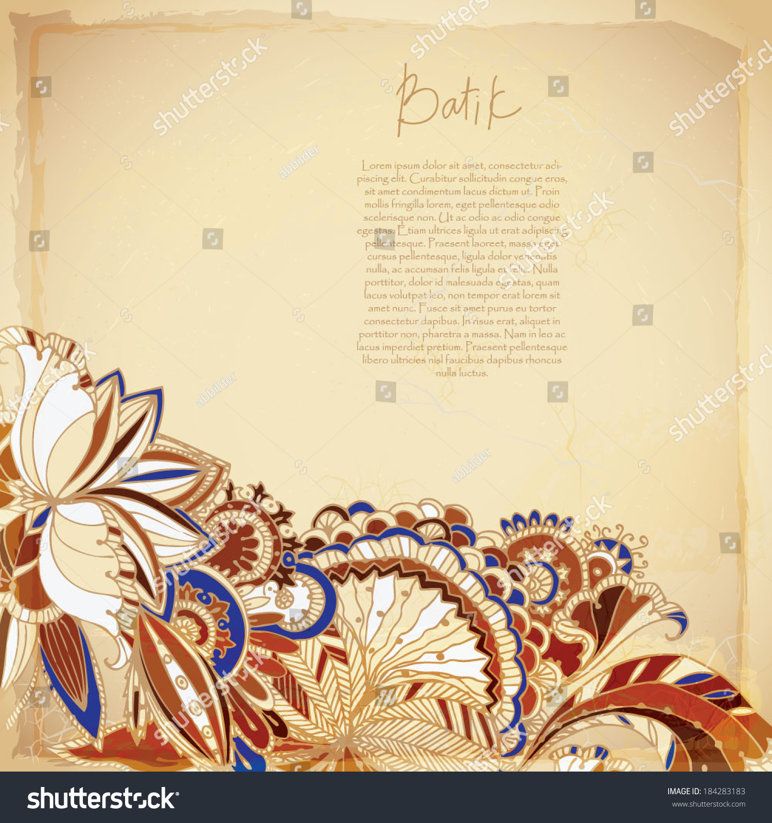Detail Background Vector Batik Nomer 7