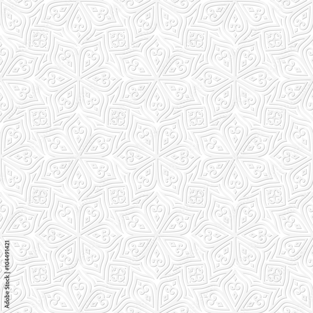 Background Vector Batik Putih - KibrisPDR