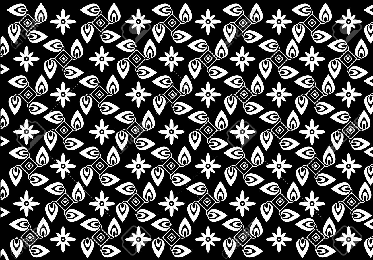 Detail Background Vector Batik Putih Nomer 5