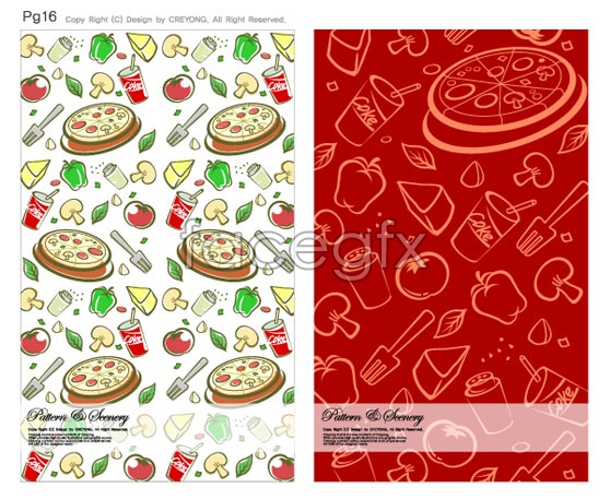 Detail Background Vector Makanan Nomer 19