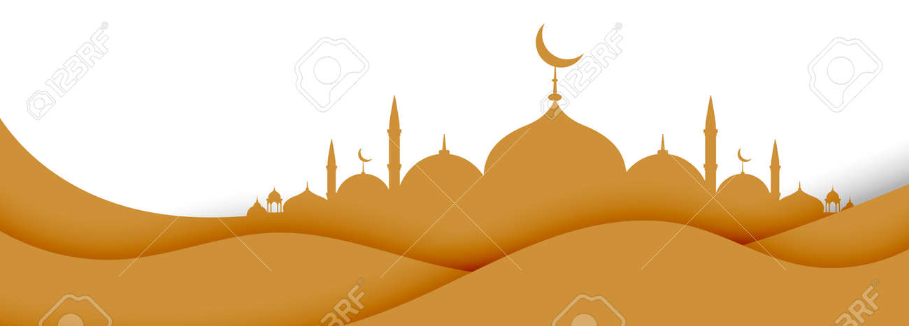 Detail Background Vector Masjid Nomer 17
