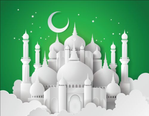 Detail Background Vector Masjid Nomer 48