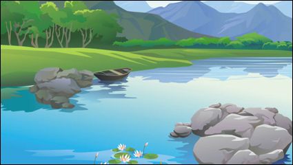 Detail Background Vector Pemandangan Nomer 16