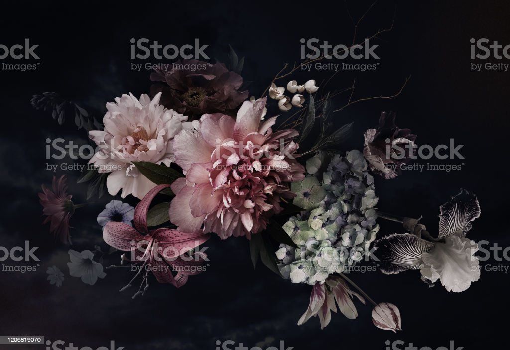 Detail Background Vintage Flowers Nomer 32