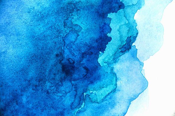 Detail Background Watercolor Blue Nomer 58