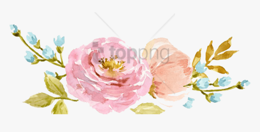 Detail Background Watercolor Flower Nomer 35