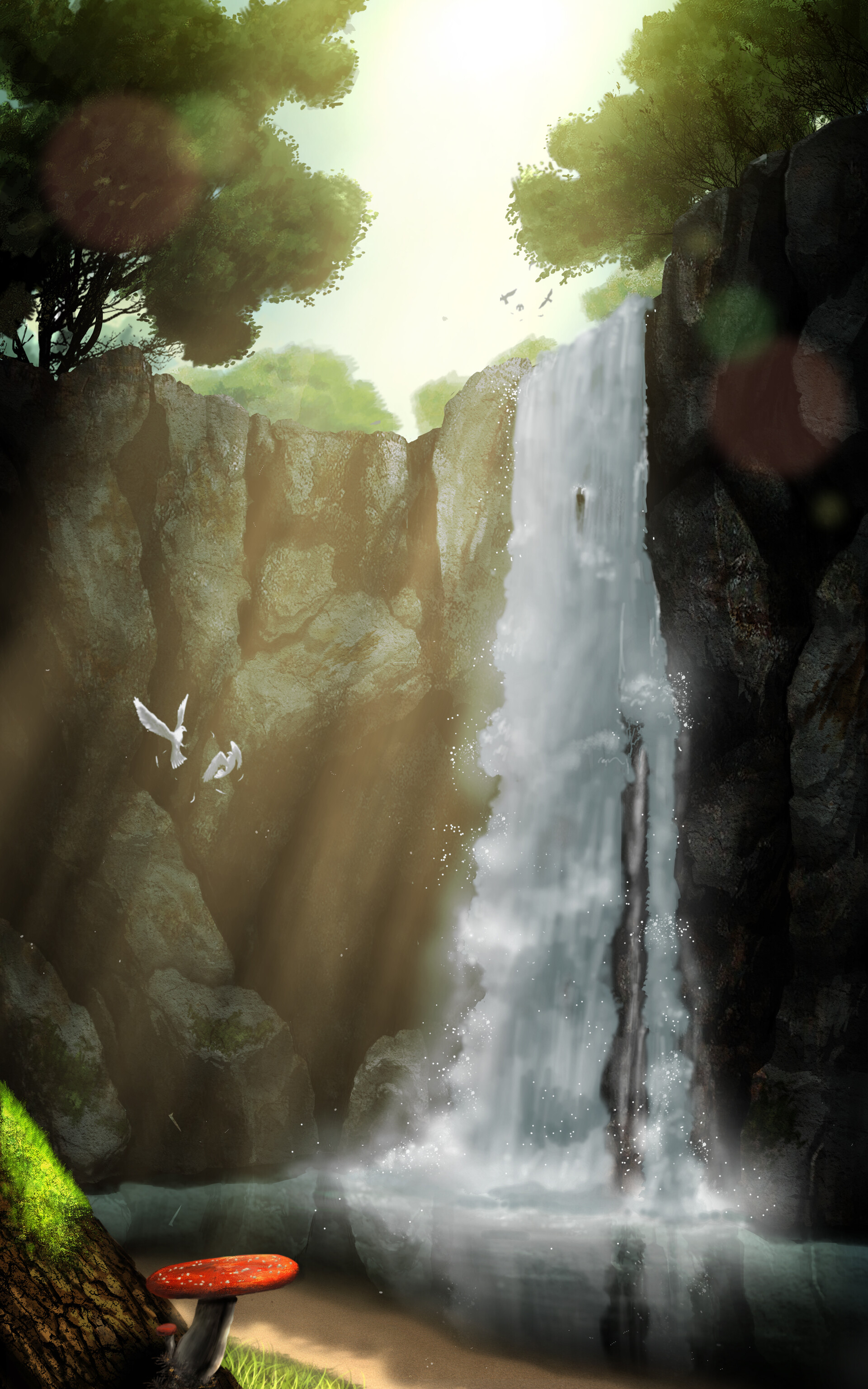 Detail Background Waterfall Nomer 54