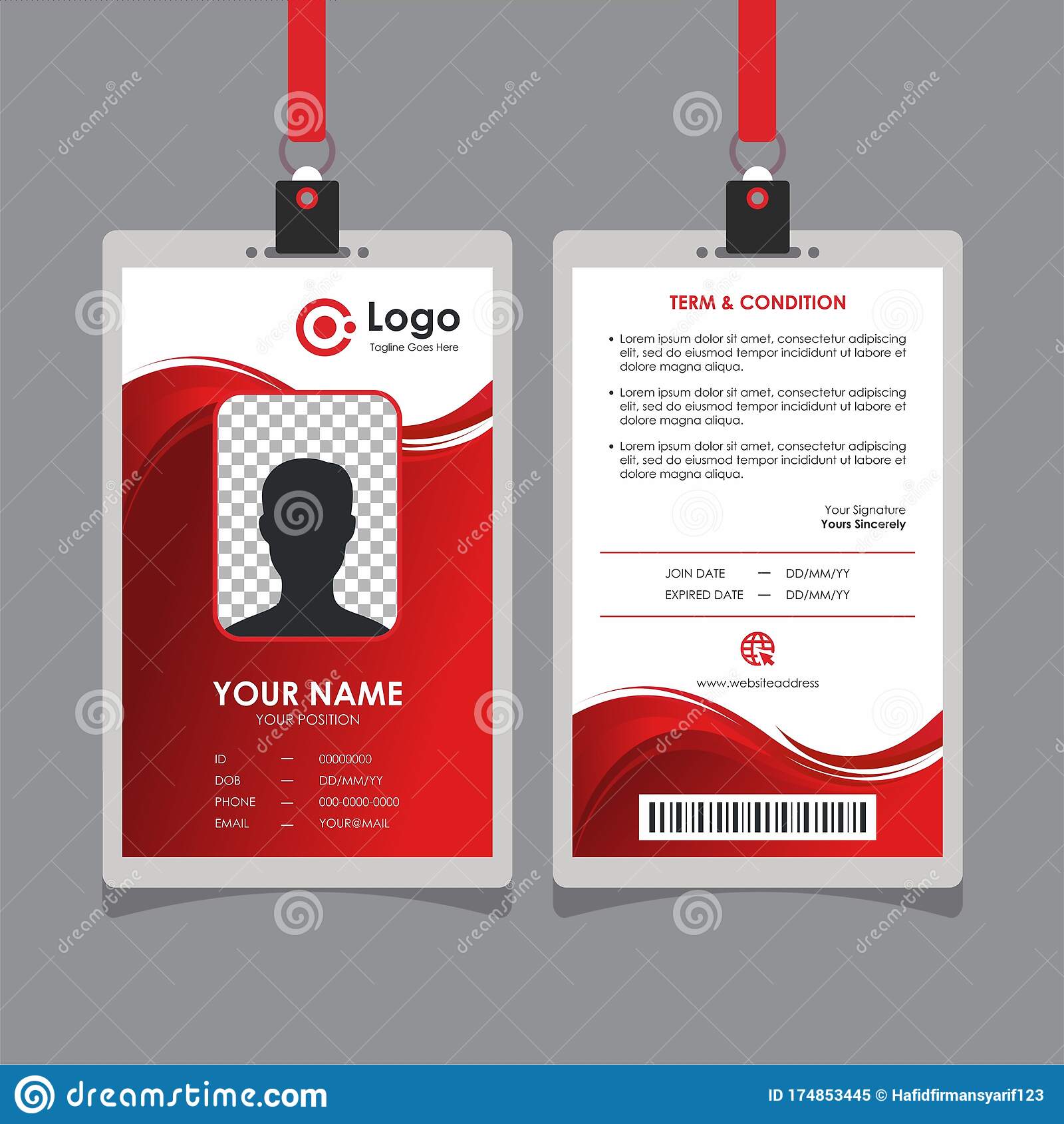 Detail Background Wave Id Card Nomer 11