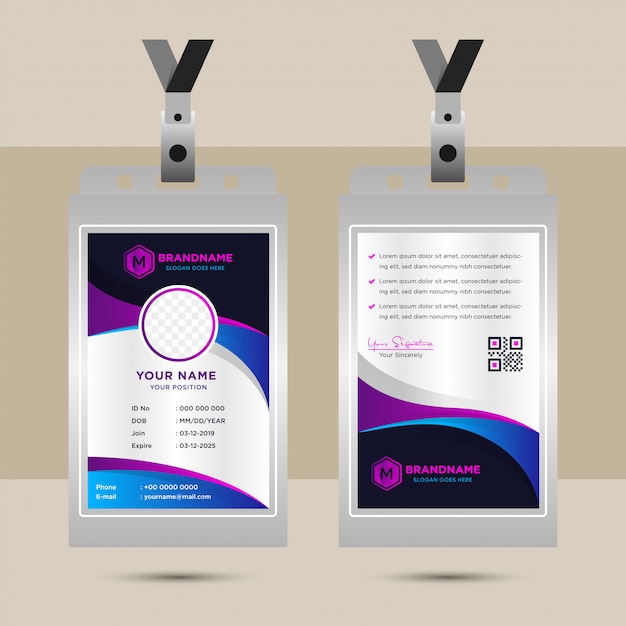 Detail Background Wave Id Card Nomer 47