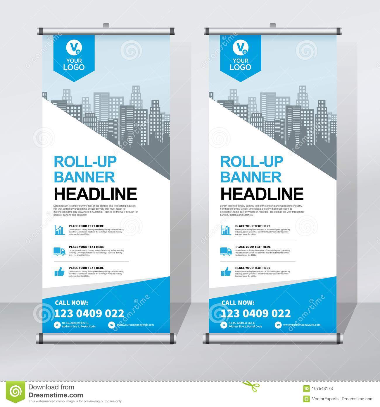 Detail Background X Banner Blue Nomer 16