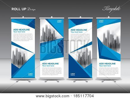 Detail Background X Banner Blue Nomer 18