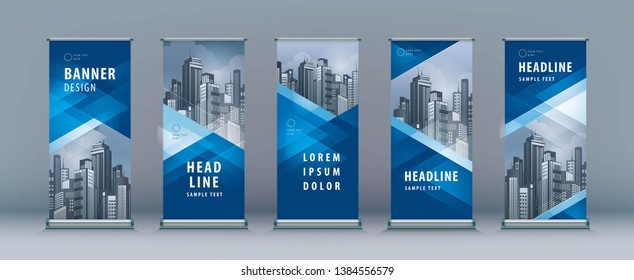 Detail Background X Banner Blue Nomer 24