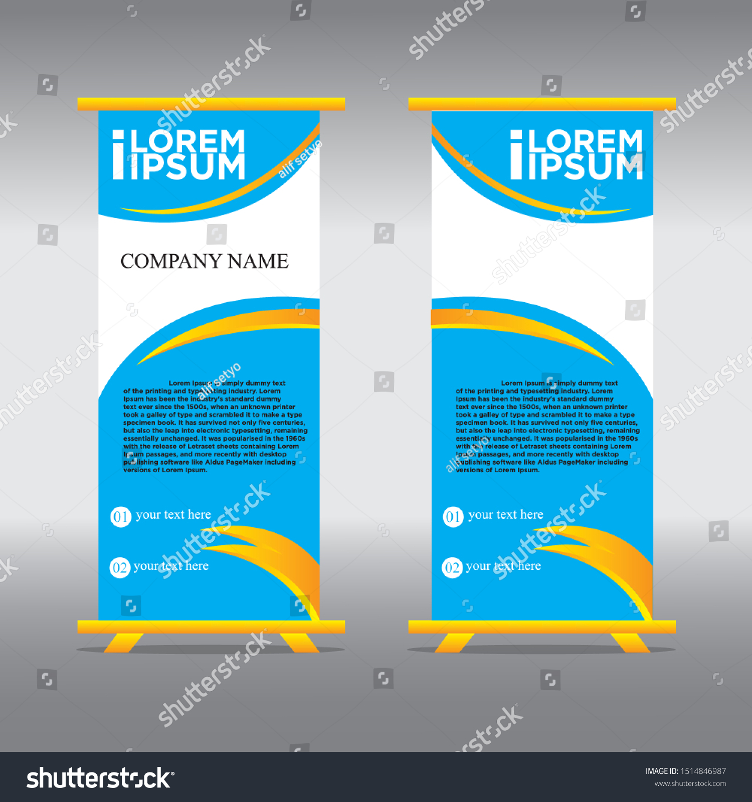 Detail Background X Banner Blue Nomer 27