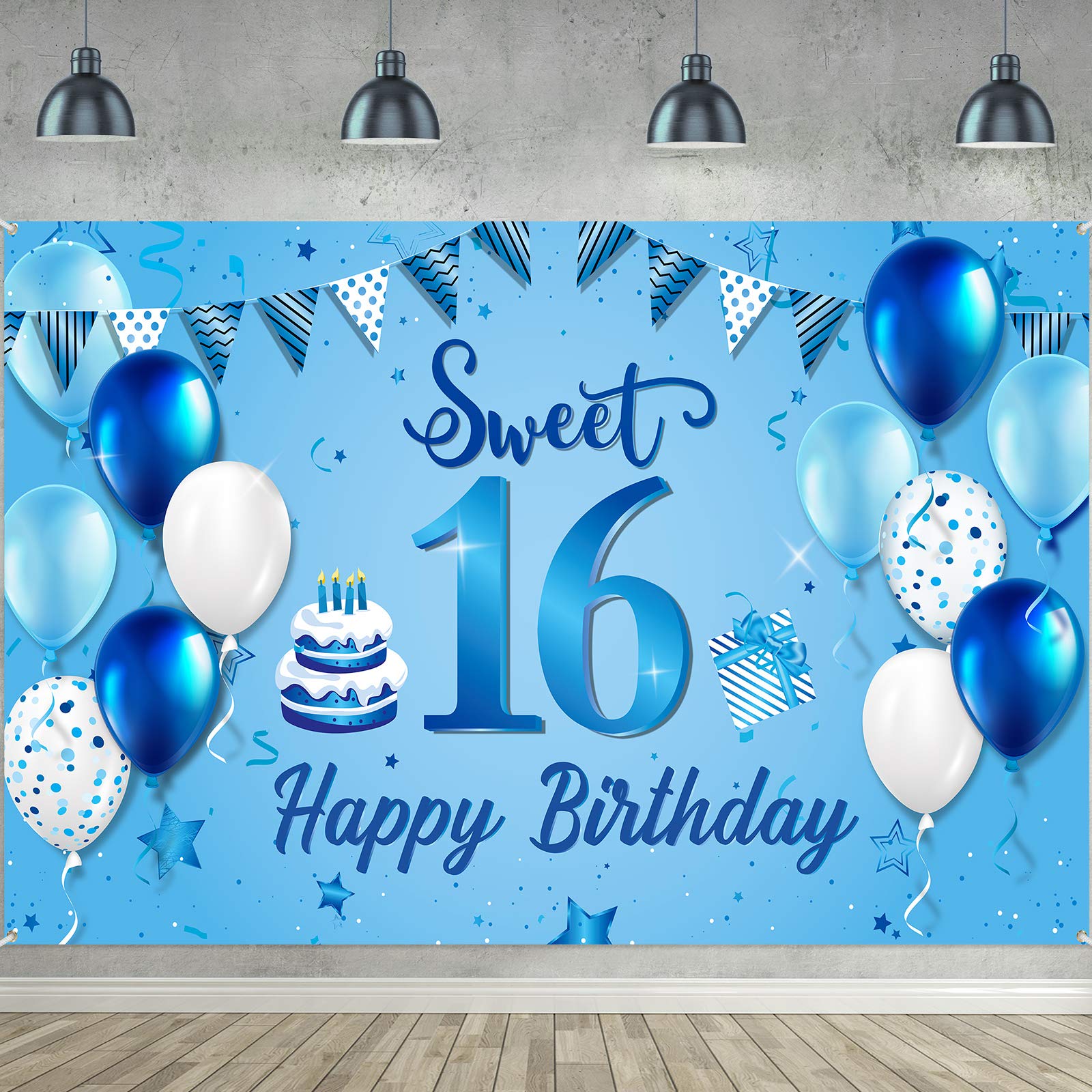 Detail Background X Banner Blue Nomer 35