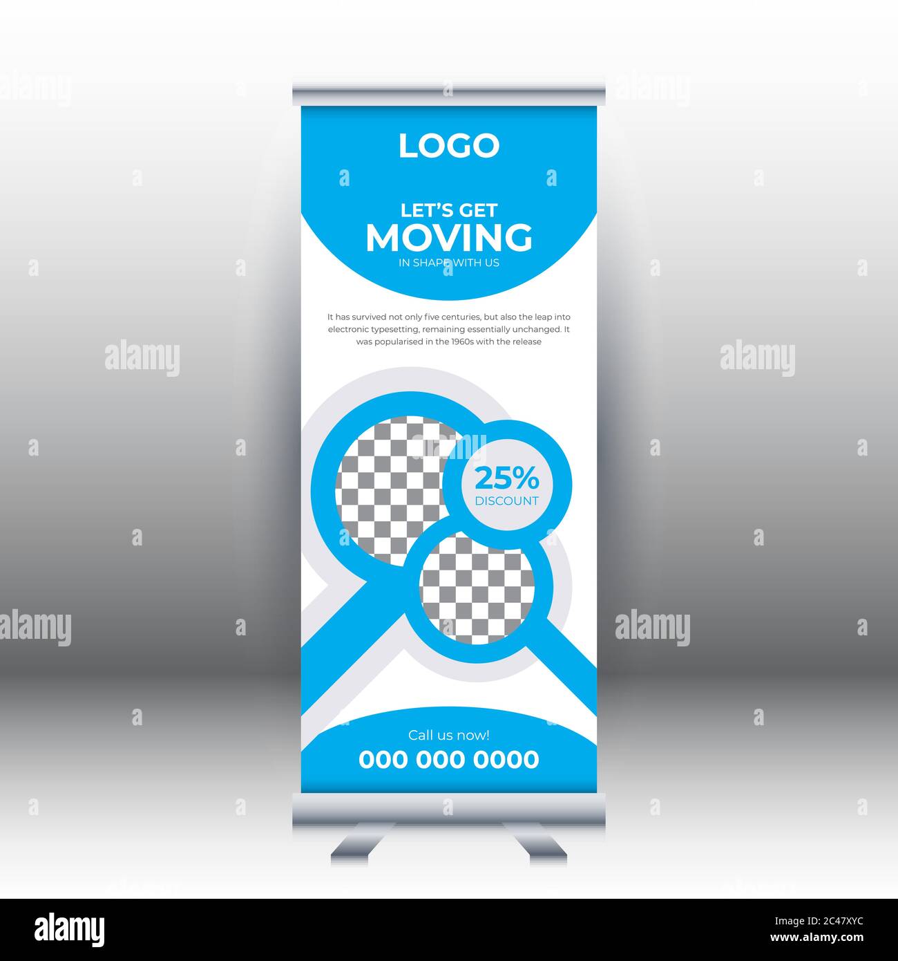 Detail Background X Banner Blue Nomer 48
