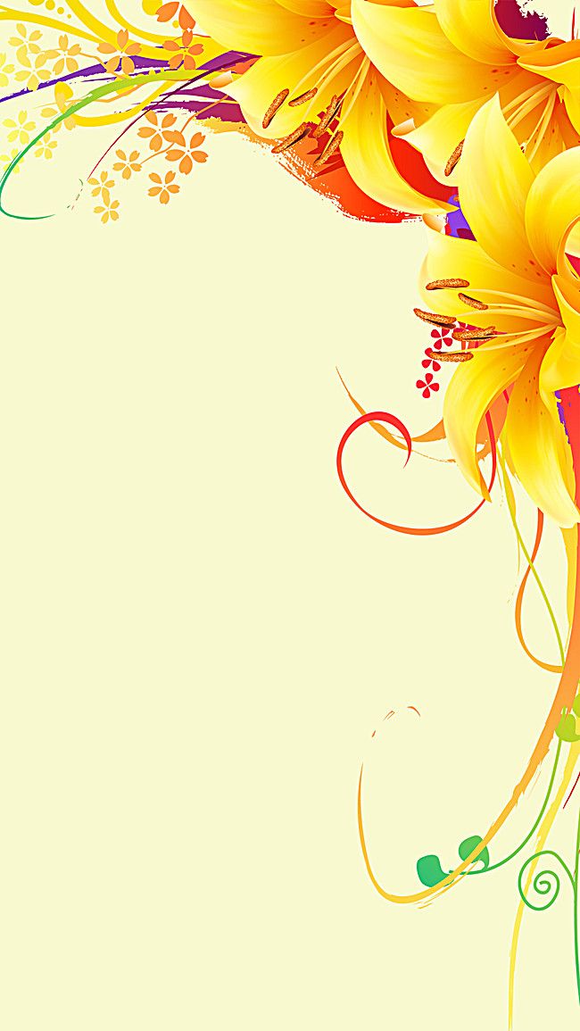 Detail Background Yellow Floral Nomer 27