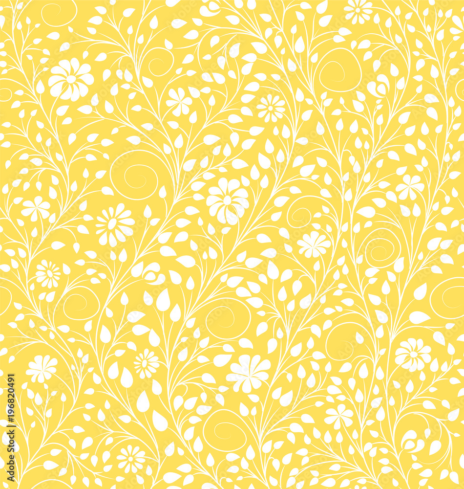 Detail Background Yellow Floral Nomer 56