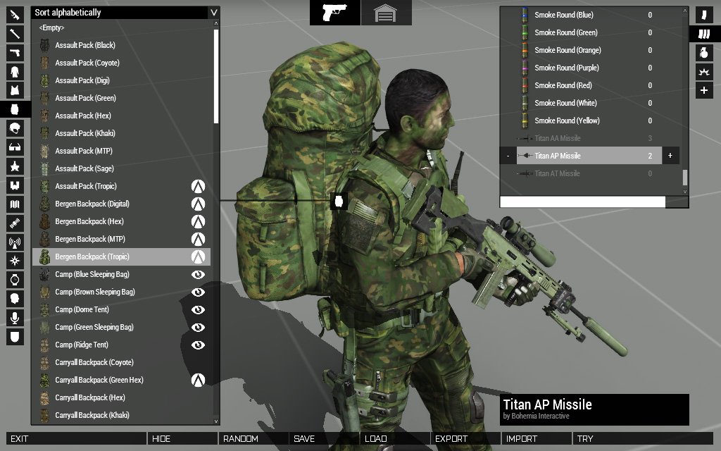 Detail Backpack On Chest Arma 3 Nomer 47