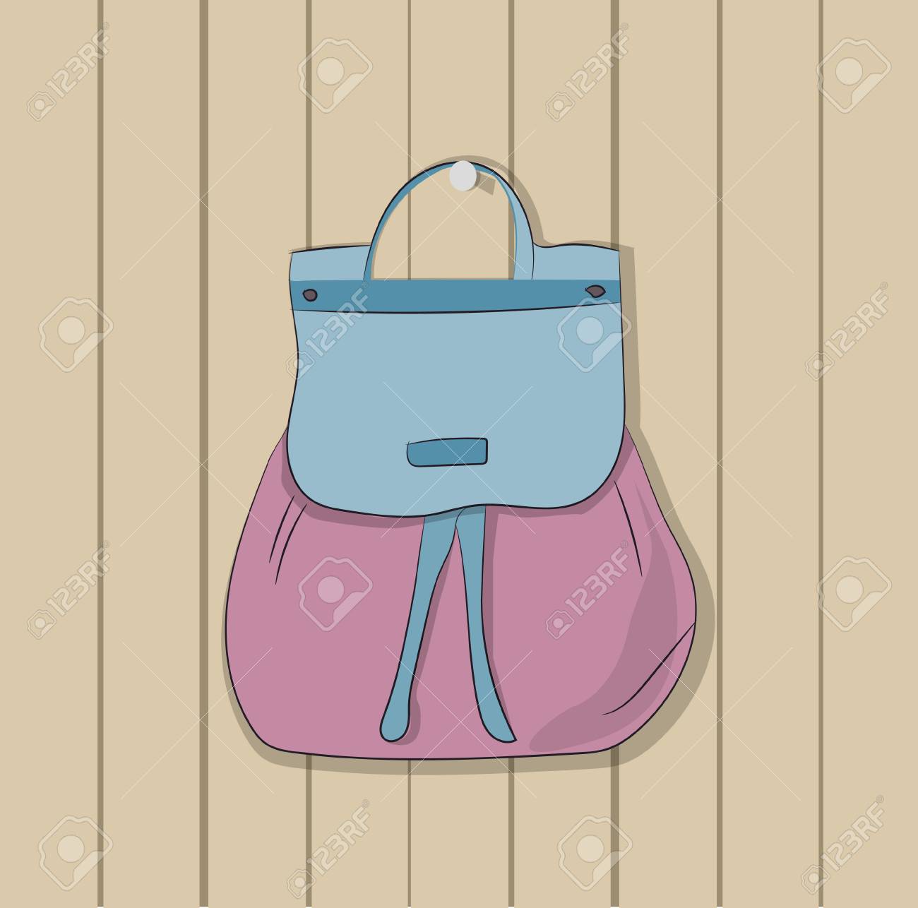 Detail Backpack On Hook Clipart Nomer 3