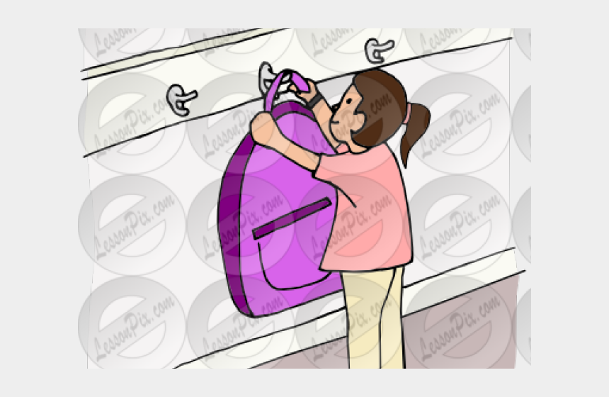 Detail Backpack On Hook Clipart Nomer 23