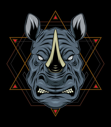 Detail Badak Cula Satu Vector Nomer 15