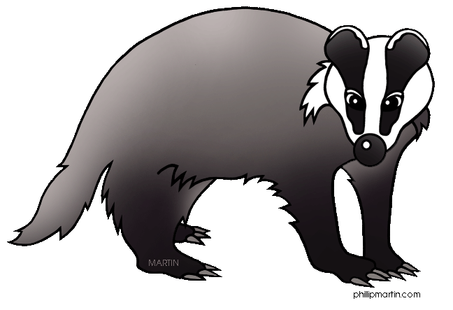 Detail Badger Clipart Black And White Nomer 16