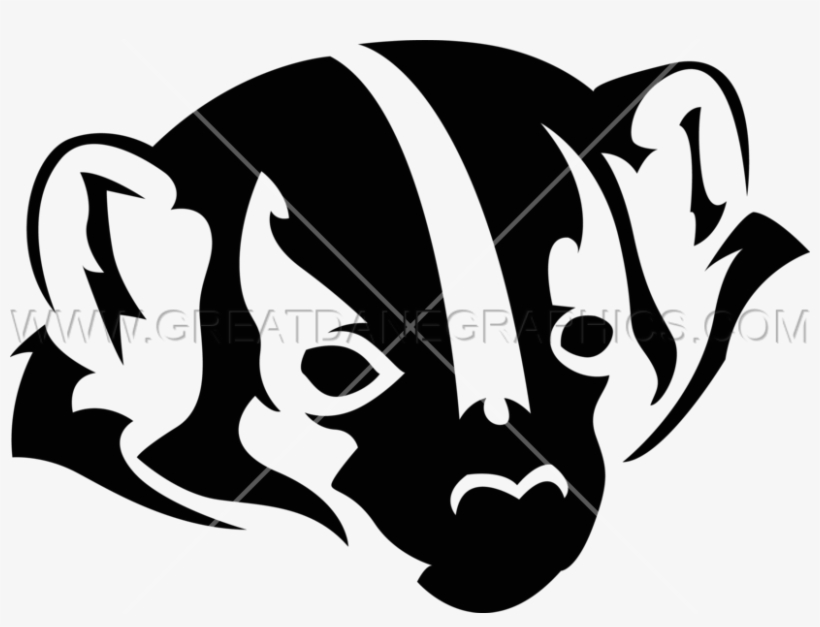 Detail Badger Clipart Black And White Nomer 17