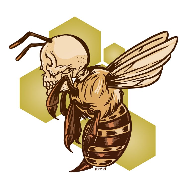 Detail Bee Skeleton Nomer 4