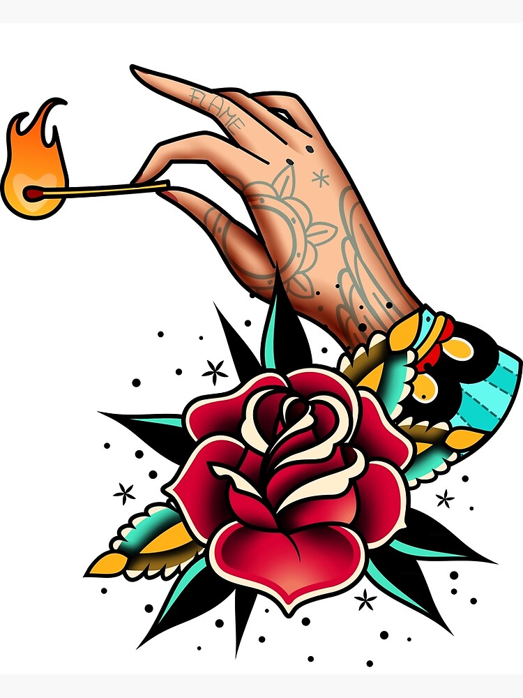 Detail Flower Hand Tattoo Nomer 16