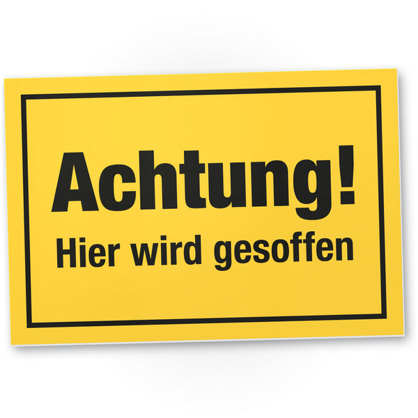 Detail Achtung Party Schild Nomer 7