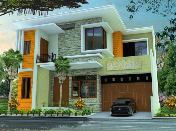 Detail Exterior Cat Rumah Minimalis Nomer 24