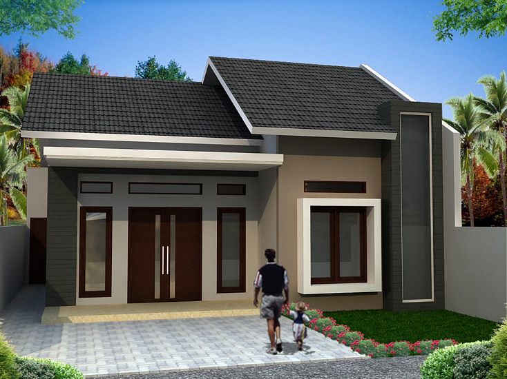 Detail Exterior Cat Rumah Minimalis Nomer 9