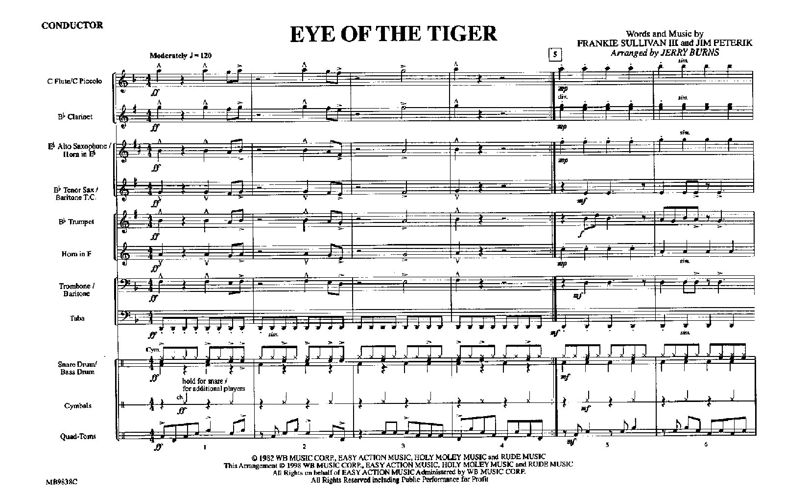 Detail Eye Of The Tiger Flute Notes Nomer 54