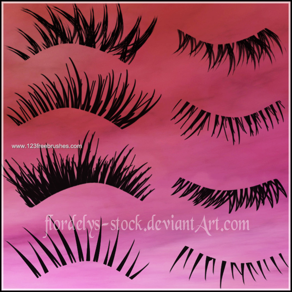 Detail Eyelash Brush Photoshop Free Download Nomer 43