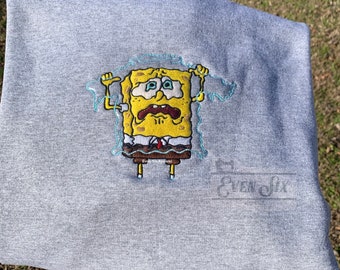 Detail Eyelash Sweater Spongebob Nomer 27