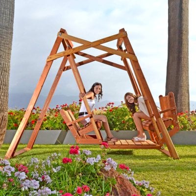 Detail Face To Face Glider Swing With Table Nomer 18