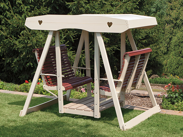 Detail Face To Face Glider Swing With Table Nomer 28