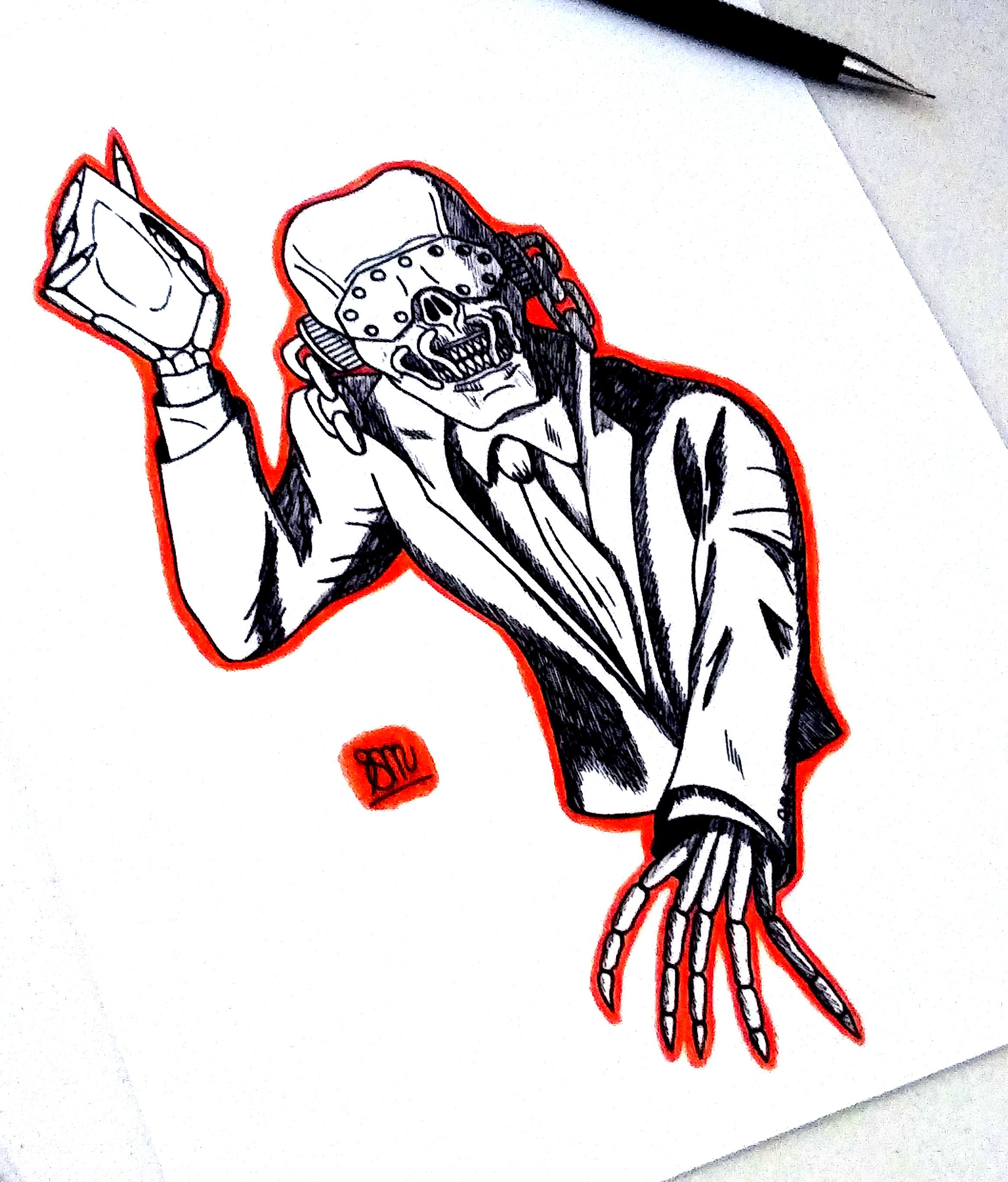 Detail Vic Rattlehead Drawing Nomer 19