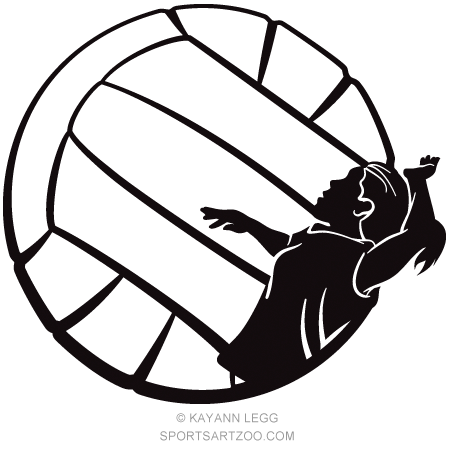 Detail Volleyball Silhouette Free Nomer 14