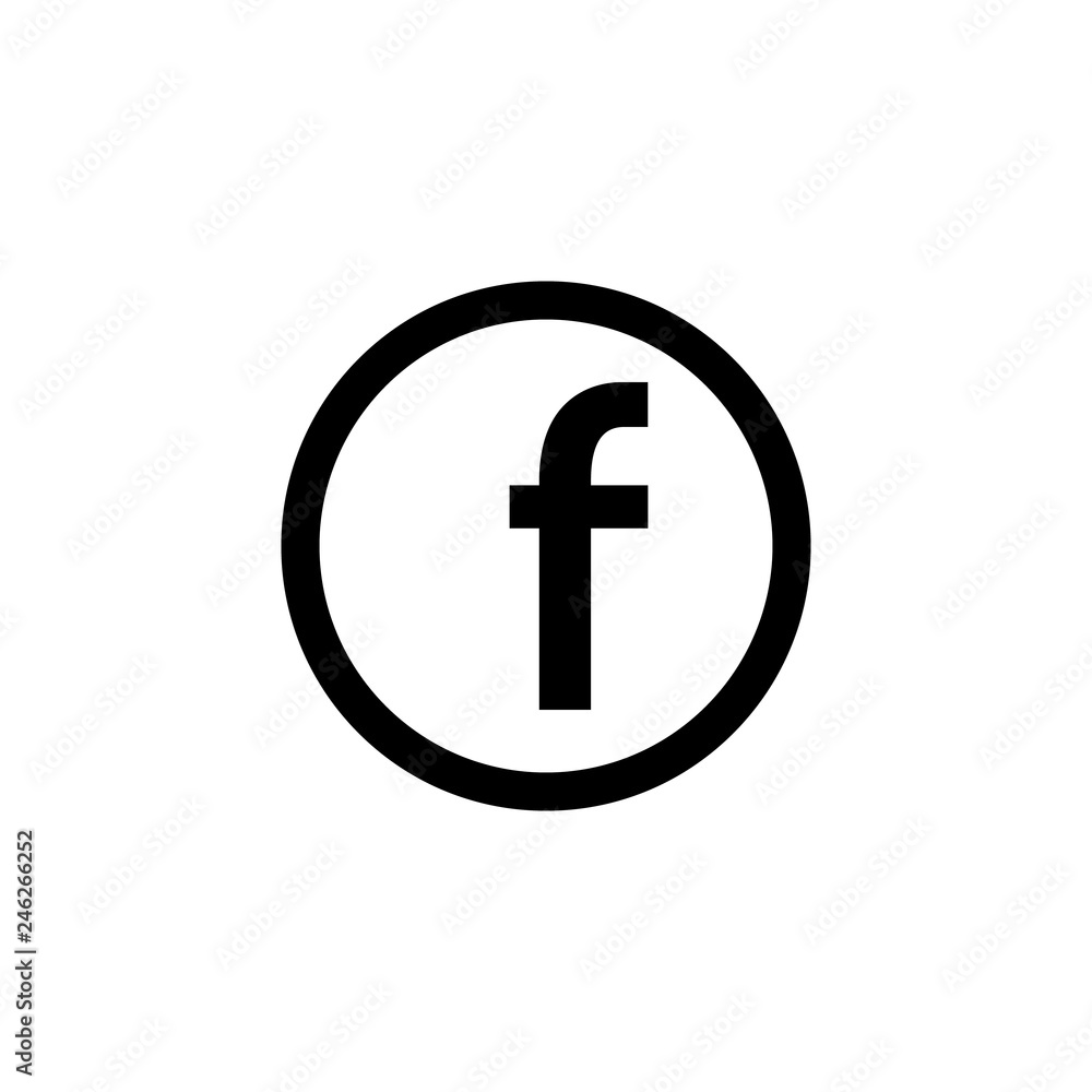 Detail Facebook Logo Flat Nomer 46