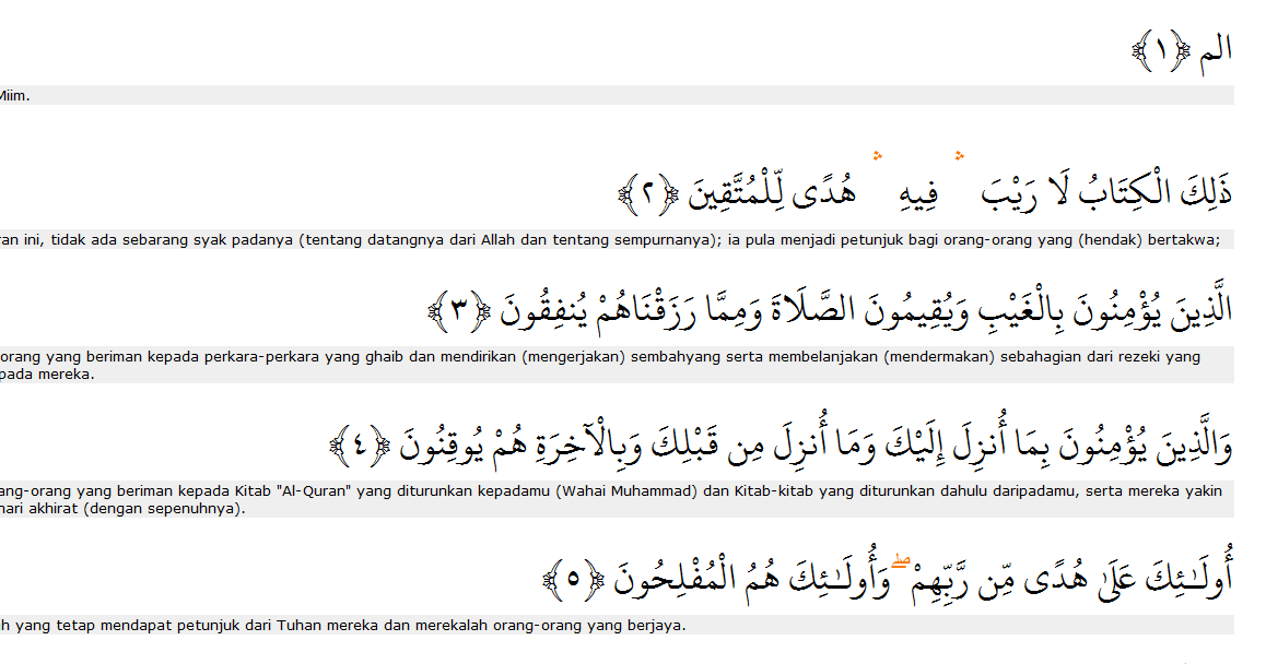 Detail Fadhilah Surat Al Baqarah Ayat 1 5 Nomer 15