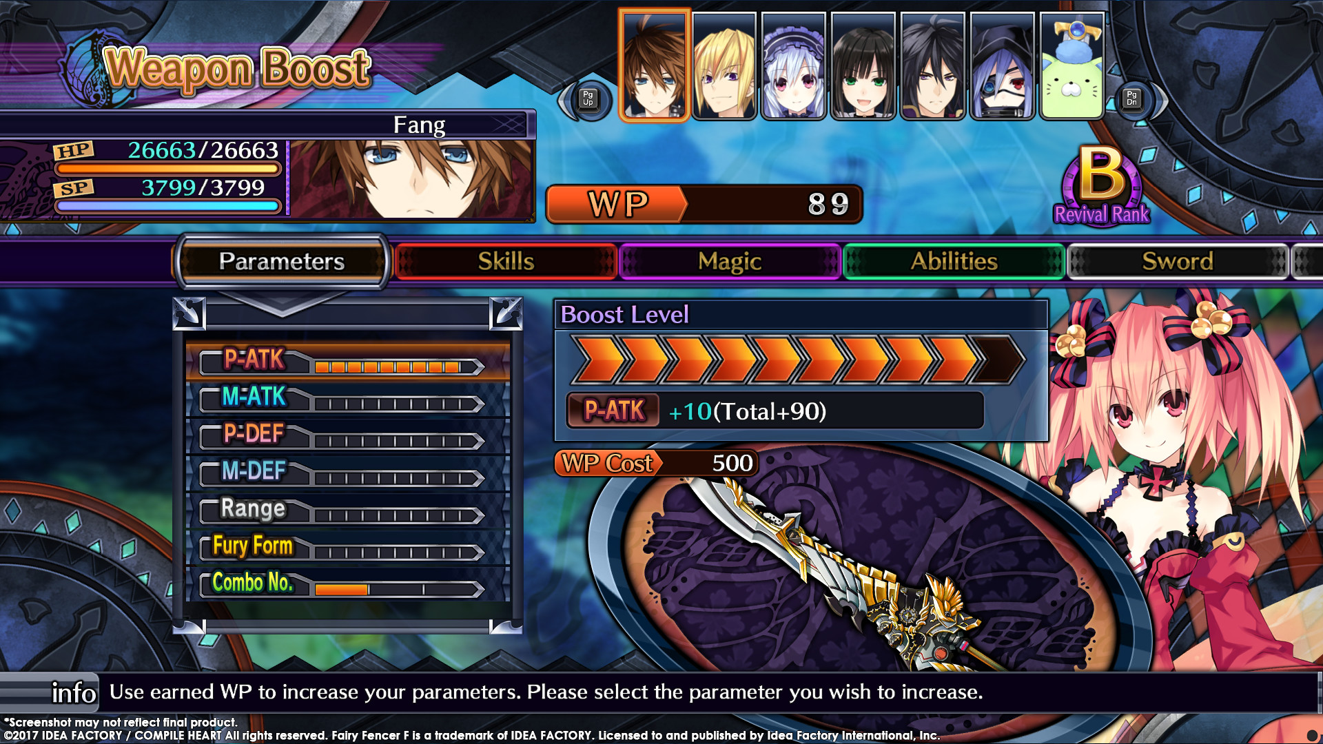 Detail Fairy Fencer F Advent Dark Force Nomer 12