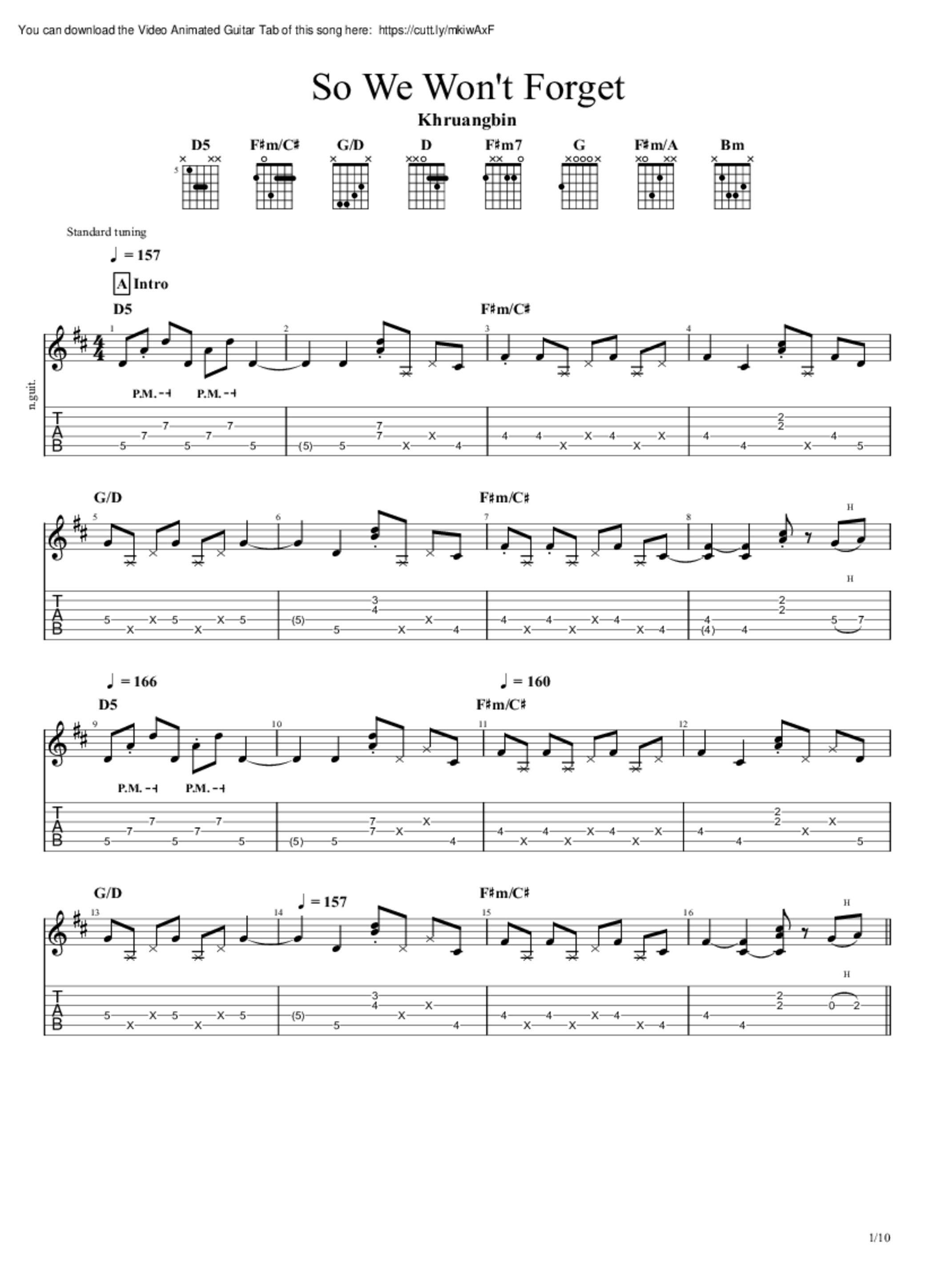 Detail Fairy Fountain Guitar Tab Nomer 35