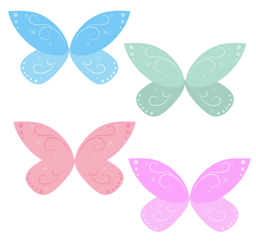 Detail Fairy Wings Clip Art Nomer 16