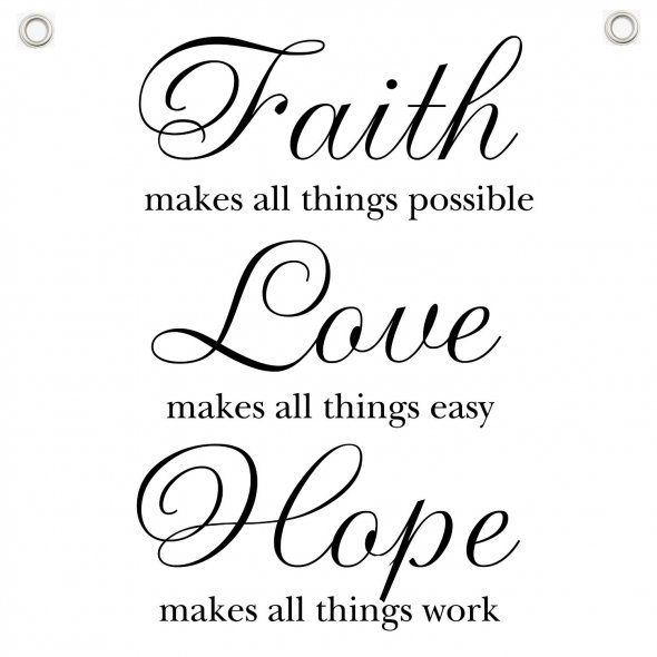Faith Hope Love Quotes - KibrisPDR