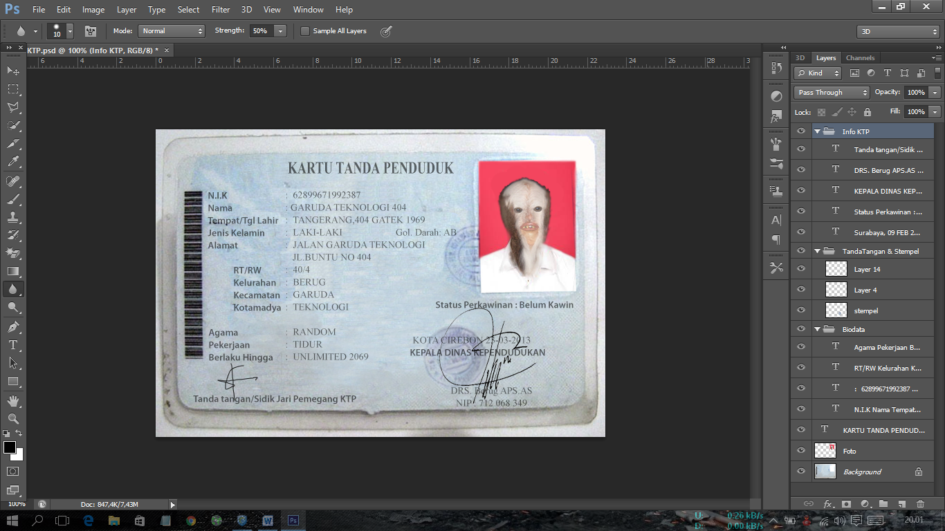 Detail Fake E Ktp Psd Nomer 28