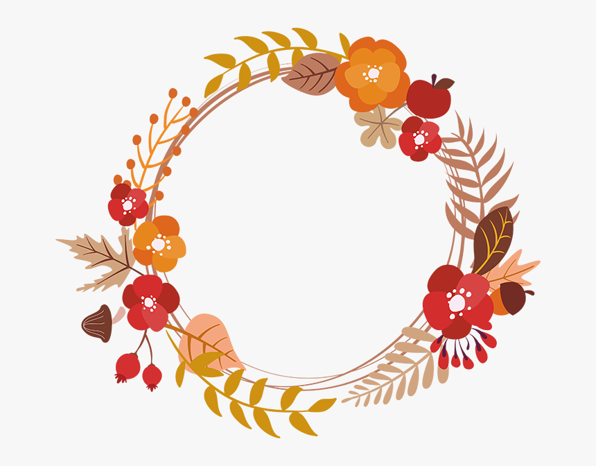 Detail Fall Garland Clipart Nomer 16