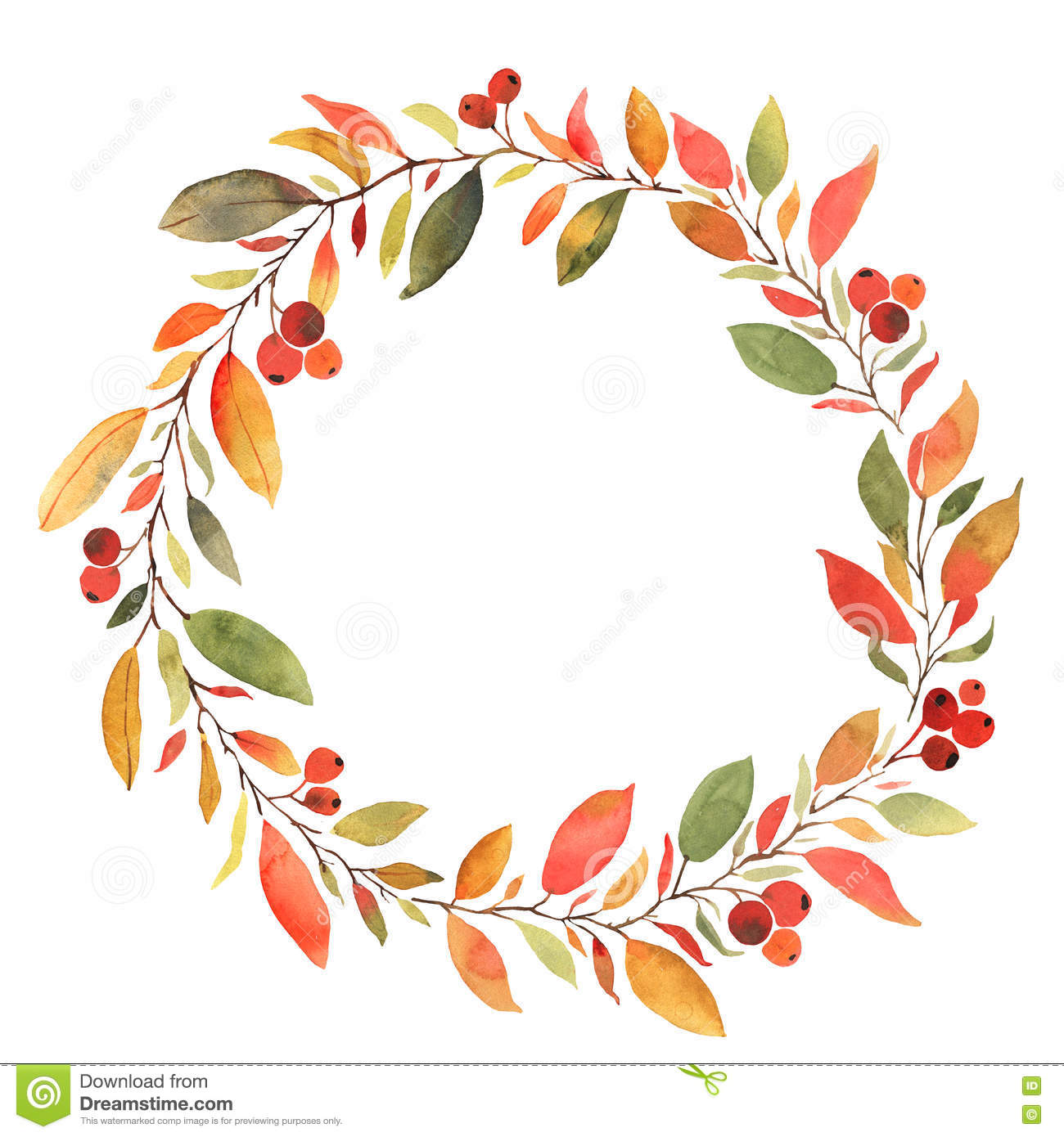 Detail Fall Garland Clipart Nomer 23