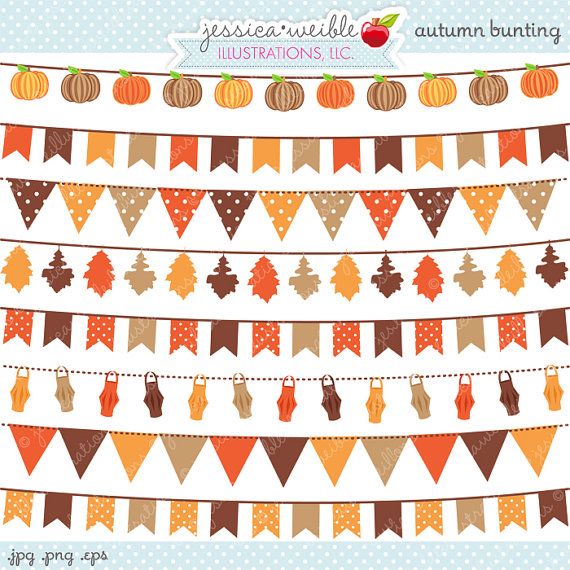 Detail Fall Garland Clipart Nomer 42