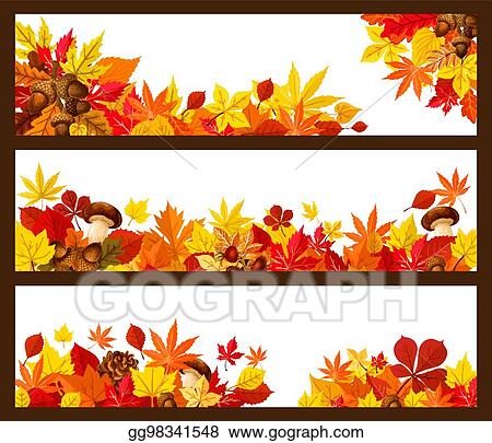 Detail Fall Leaf Banner Clipart Nomer 27